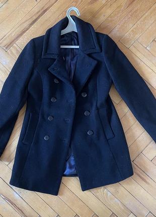 Пальто шерстяное женское черное inwear
