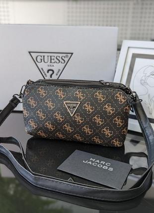 Сумка клатч guess на три отделения