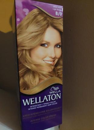 Крем-краска для волос wella wellaton интенсивная 8/0 песочный 110 мл2 фото