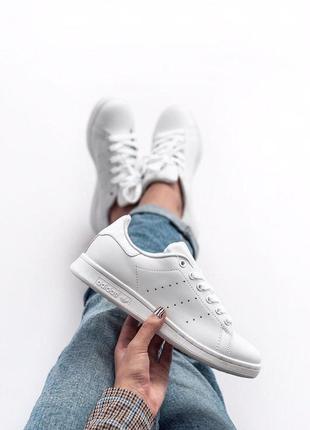 Крутые женские кроссовки adidas stan smith в белом цвете (36-40)3 фото