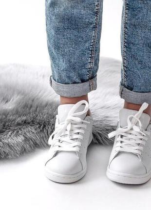 Крутые женские кроссовки adidas stan smith в белом цвете (36-40)4 фото