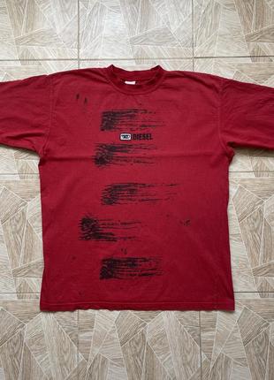 Футболка archive very rare vintage diesel avant garde y2k logo tee