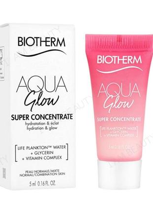 Biotherm aqua glow super concentrate, 5 ml.