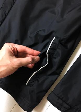 Мужская черная нейлоновая осенняя демисезонная куртка ветровка adidas адидас. размер s m5 фото