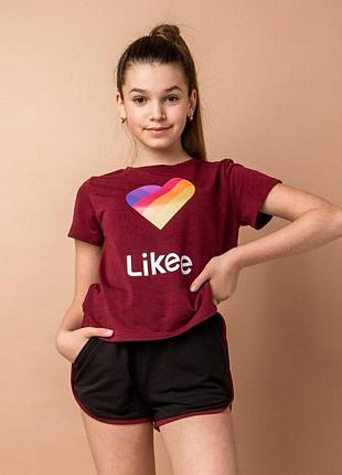 Летний костюм лайк на девочку