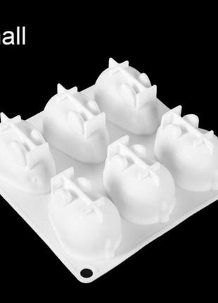 Силіконова форма 3d кролики 🐰