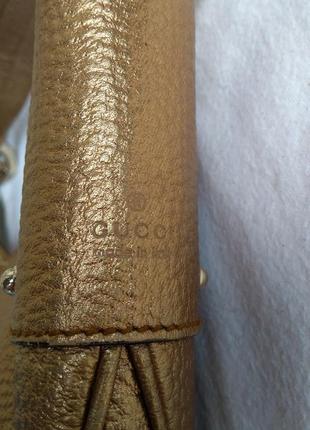 Gucci bamboo ring hobo bag limited оригінал натуральна шкіра5 фото