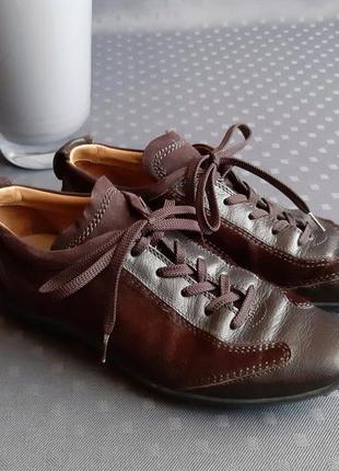Кожаные брендовые туфли кроссовки с натуральным мехом фирмы tod's