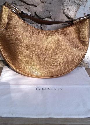 Gucci bamboo ring hobo bag limited оригінал натуральна шкіра10 фото