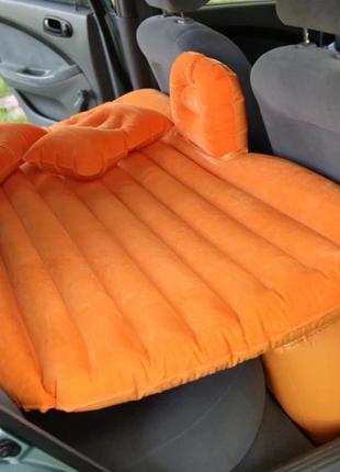 Автомобильный матрас автоматрас на заднее сиденье оранжевый needful salemarket