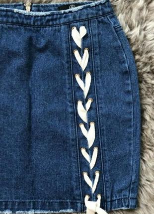 Джинсовая мини юбка missguided2 фото
