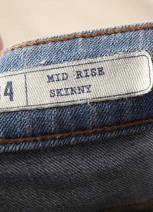 Голубые джинсы скинни 34 размер зара zara6 фото