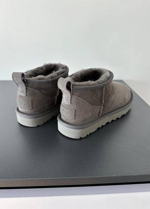 Уггі угги угг ugg ultra mini grey suede1 фото