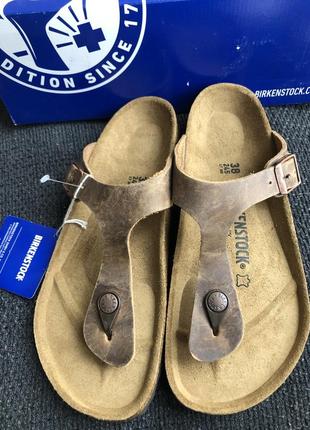 Сланцы шлепки birkenstock -нат.кожа, оригинал 37/38/39/40/41/45  рр5 фото