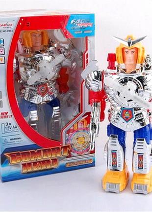 Робот combat hero на батарейках yeario toy світло-звук 0903