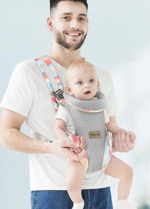 Слинг рюкзак-кенгуру baby carriers colorful9 фото