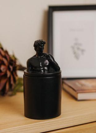 Аромасвічка david agarwood black 100% wood wax 165g 35h гранд презент nac 1006bl
