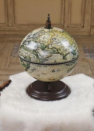 Глобус бар настільний мапа світу новий дизайн кремовий сфера 33 см гранд презент 33002ncg335 фото
