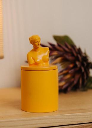 Аромасвічка venus cherry blossom yellow 100% wood wax 165g 35h гранд презент nac 1012y