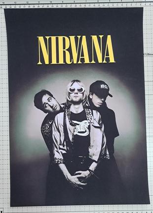 Постер nirvana нирвана а3