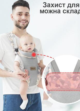 Слинг рюкзак-кенгуру baby carriers camouflage5 фото