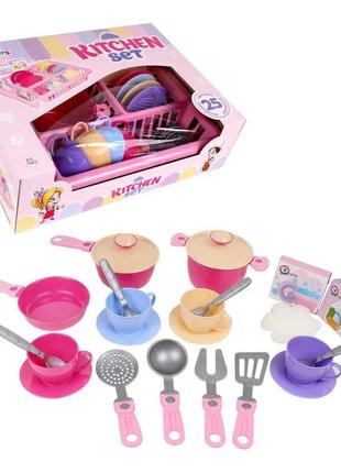 Кухонний набір 7082 25 елементів, "technok toys"