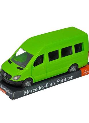 Автомобіль "mercedes-benz sprinter" пасажирський (зелений) на планшетці 39714 (6) "tigres"