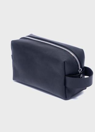 Кожаный нессер черный dekey (6783)