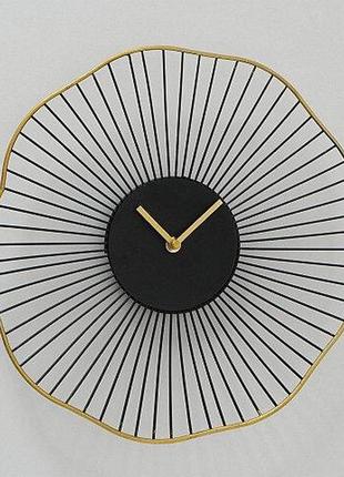 Настінні годинники чорні із золотом 35см колекція yoko гранд презент 10212911 фото