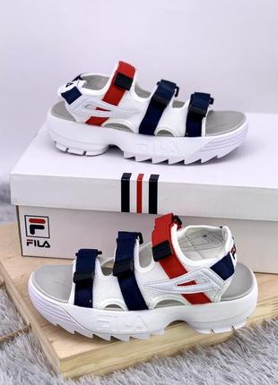 Fila сандалі біло сині