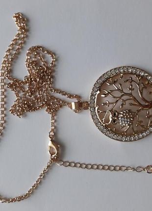 Шикарное ожерелье древо жизни,с кристаллами