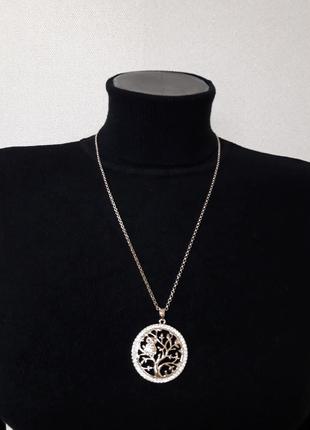 Шикарное ожерелье древо жизни,с кристаллами1 фото