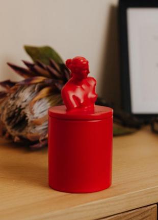 Аромасвічка venus cherry blossom red 100% wood wax 165g 35h гранд презент nac 1011r