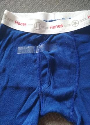 Детские хлопковые трусы боксерки hanes сша, мальчику на 2-3 года4 фото