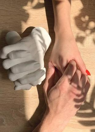 Набор для создания 3d слепка рук для двоих (imp_por_2)4 фото