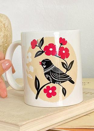 Чашка з принтом співати серцем 330 мл (kr_22u041)