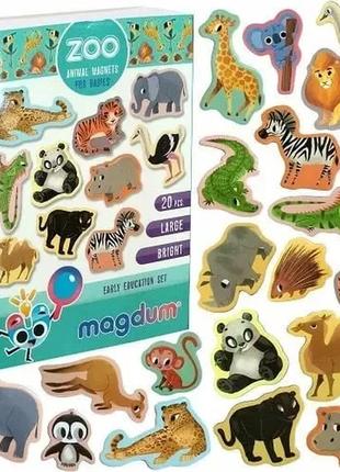 Магнітний набір magdum magnetic set zoo (ml4031-05 en)