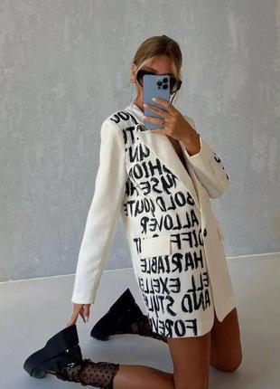 Стильный молодежный женский пиджак повседневный жакет кофта костюмка оверсайз разные цвета 42-44;46-48 s|m|l5 фото