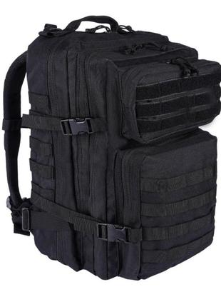 Тактический рюкзак мужской 50 л черный, армейский рюкзак военный совместим с molle
