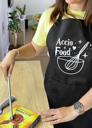 Фартух з написом accio food (гарри поттер) 75х51 см (frt_23j008)