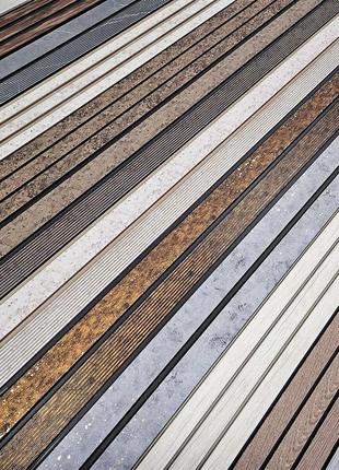 Рейка декоративная ps 2900х120х12мм орех sw-00001739