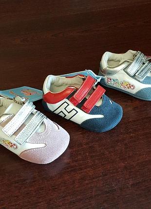 Кожаные пинетки flamingo р.17,18 разные цвета