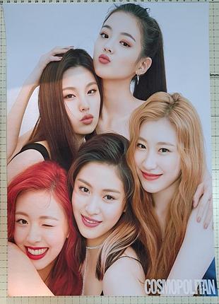 Постер itzy итзу итзи а3