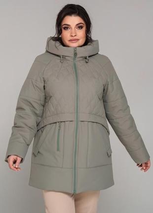 Куртка демісезонна стьобана з капюшоном