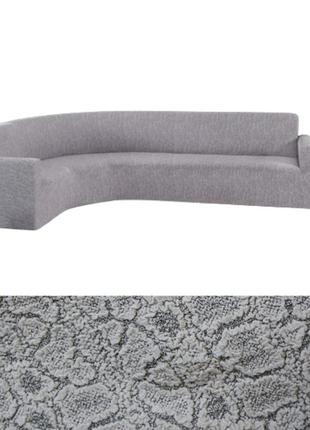 Знімний чохол на кутовий диван жаккард захисний, універсальні чохли на кутові дивани...