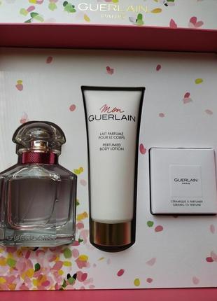 Набір туалетна вода guerlain mon guerlain bloom of rose і лосьйон