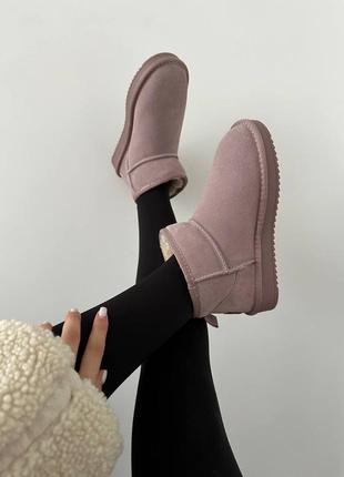 Уггі угги угг ugg ultra mini pink suede6 фото