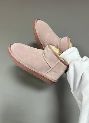 Угги угги угг ultra mini pink suede