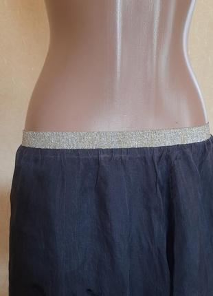 Шелковая многослойная юбка с вышивкой с необработанным низом от jigsaw6 фото