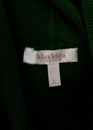 Зеленый блузон. c капюшоном натуральный шелк 100% max mara з233 фото